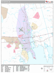 New Bedford  Wall Map Premium Style